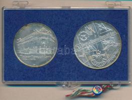 1974. 50Ft Ag + 100Ft Ag "50 éves az MNB" T:BU eredeti sérült MNB plombált plasztiktokban!