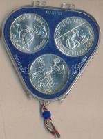 1977. 200Ft Ag 3klf db "Festők II. / Mányoki, Rippl-Rónai, Csontváry" sor T:BU eredeti plo...