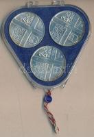 1976. 200Ft Ag 3klf db "Festők I. / Derkovits, Szinyei, Munkácsi" sor T:BU Eredeti plombál...