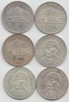 1992-1994. 200Ft Ag "Deák" (6x) T:2,2-