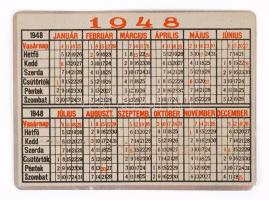 Fém kártyanaptár, Mirelite 9×7 cm