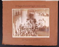 1914-1918 Csonka Béla: Marosvásárhelyi katonai kórház - 5db fotó az I. vh-ból. Borítópapíron szerzői...