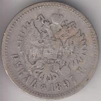 Oroszország 1897. 1R Ag "II. Miklós" T:3 Russia 1897. 1 Ruble Ag "Nicholas II" Ag C:F