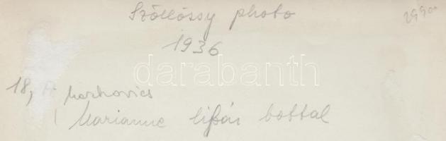 cca 1936 Szöllősy Kálmán (1897-1976): Mozgásművészet. A képen Markovics Marianna látható, vintage fo...