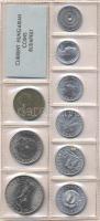 1975. 2f-10Ft 9db klf érmés forgalmi sor fóliatokban T:1