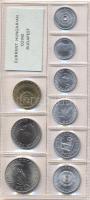1981. 2f-10Ft 9db klf érmés forgalmi sor fóliatokban T:1