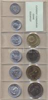 1987. 2f-20Ft 10db klf érmés forgalmi sor fóliatokban T:1