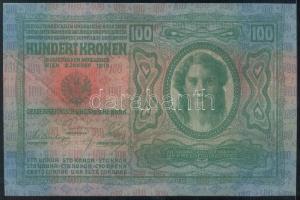 1912. 100K piros "Magyarország" felülbélyegzéssel T:II-