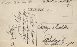 Szászrégen Raktár utca, Schuller kereskedése / street, shop