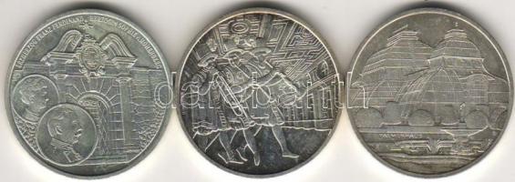 Ausztria 2002-2004. 10Euro 3 klf db ezüst T:1