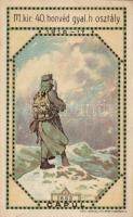 K.u.K. 40th infantry division, soldier, litho s: Glogovácz R. (EK)