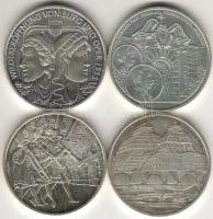 Ausztria 2002-2005. 10Euro 4 klf db ezüst T:1