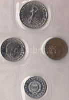 1977. 2f-10Ft 9klf "Magyar Népköztársaság" forgalmi érméi méregzöld műbőrtokban T:1