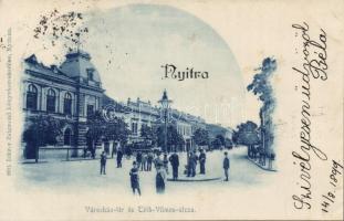 Nyitra Városház tér, Tóth Vilmos utca / town hall, street