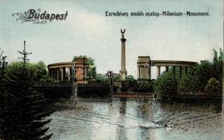 Budapest XIV. Ezredéves emlékmű, litho