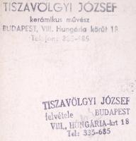 1940-1990 9db kfl méretű portréfotó Tiszavölgyi József fotóriporterről, köztük 3 db pecséttel jelzet...