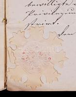 1862 Privilégiumlevél pesti gyufagyár részére háromszor megerősítve / 
1864 Letter of privileges for...