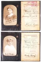 1915 2 db fényképes vasúti igazolvány / 2 Railroad ID-s