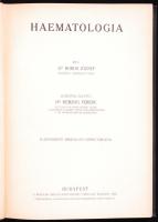 Borsos József: Haematológia Bp., 1935 Magyar Orvosi Könyvkiadó. Vaknyomott egészvászobn kötésben, jó állapotban