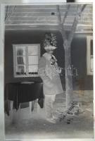 9db üvegnegatív katonai képekkel eredeti dobozában