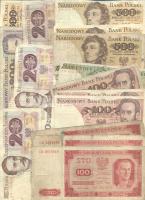 Lengyelország 33db vegyes bankjegy T:vegyes Polski 33 pcs of mixed banknotes C:mixed