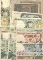 Lengyelország 33db vegyes bankjegy T:vegyes Polski 33 pcs of mixed banknotes C:mixed