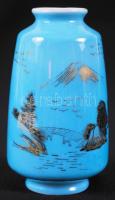 Kis kék keleti váza m:9cm