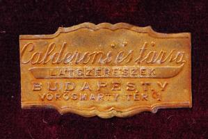 Antik szemüveg Calderoni jelzett tokban