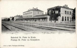 Sveti Petar na Krasu, St Peter in Krain; railway station