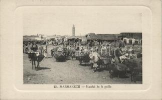 Marrakech straw market