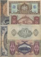 Vegyes bankjegy tétel a pengő korszakból, pengők, adópengők, Vöröshadsereg Parancsnoksága pengők, ös...