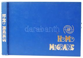 G. Tortora: Homo Migrans. Published on the occasion of the 20th Anniversary of the Intergovernmental Committee for European Migration, 1971., Geneva, Switzerland, I.C.E.M., grafikával illusztrálva