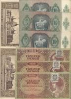 Vegyes pengő bankjegy tétel l00db T:vegyes