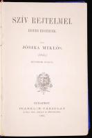 Jósika Miklós(1794-1865): Szív rejtelmei, 4.kiadás, Budapest, 1905, Magyar Irod.Intézet és könyvnyomda, vászon kötésben