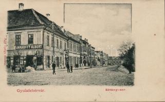 Gyulafehérvár Sétány sor, Jakabffy Albert üzlete / shop