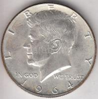 Amerikai Egyesült Államok 1964. 1/2$ Ag "Kennedy" T:2 Emlékkiadás eredeti tokban!
USA 1964...