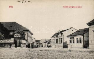 Dés Czakó Zsigmond utca, Étterem a Nagy Fához, Bernáth-üzlet / street, restaurant, shop