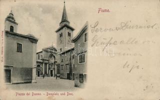 1898 Fiume Piazza del Duomo (fl)