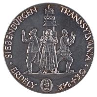 Kiss Nagy András (1930-) 1973. "Magyar Nemzetért / Erdély" Ag emlékérem (62.6g/0.999/42mm)...