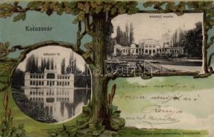 Kolozsvár park, floral litho