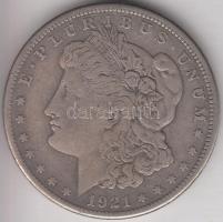 Amerikai Egyesült Államok 1921S 1$ Ag "Morgan" T:2-
USA 1921S Morgan Dollar Ag C:VF