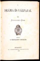 Szigligeti Ede: A dráma és válfajai. Budapest, 1874, Athenaeum. Kiadta a Kisfaludy - társulat. Félvászon kötésben.