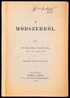 Dr. Brassai Sámuel: A módszerről. Második, javított kiadás. Kolozsvár, 1892, Stein János M. K. egyetemi könyvkereskedése. Javított gerincű, kiadói papírkötésben, előlapon és címoldalon tulajdonosi aláírással.