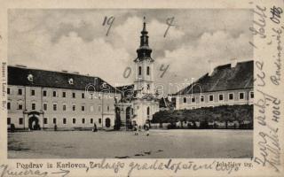 Károlyváros Jelacic square, church