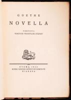 Goethe: Novella. Ford. Turóczi-Trostler József (Monumenta Literarum). Gyoma, 1922, Kner. Kiadói papí...