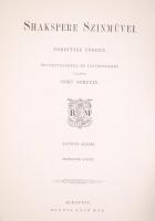William Shakespeare színművei. i.-IV. kötet. Komplett. Fordítják többen. Szász Károly, Petőfi Sándor...