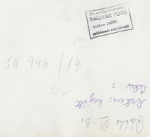 1944 Seidner Zoltán (1896-1960): Teherlift. Vintage fotó, pecséttel jelzett, 24x18cm