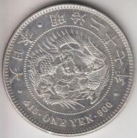 Japán 1894. 1Y Ag T:2,2- Japan 1894. 1 Yen Ag C:aXF