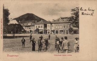 Nagybánya main square, shops