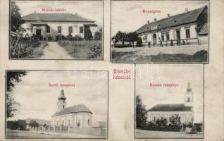 Kécsa, Nagykőcse, Horvátkécsa; Mixich-ház, templomok / villa, churches